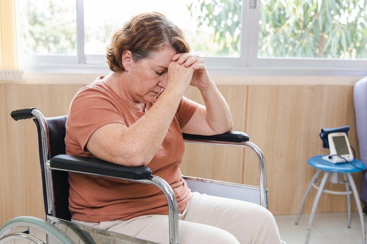 Australian woman in her sixties worn down by hip pain