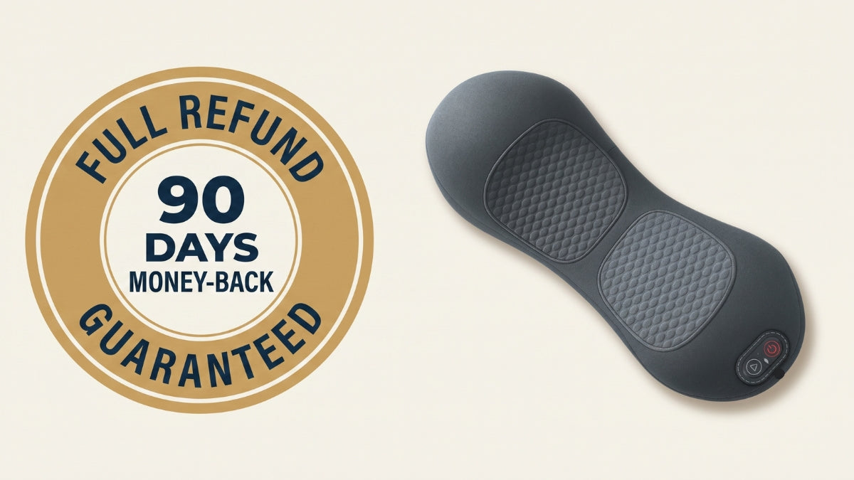 90-Day Guarantee badge flatlay