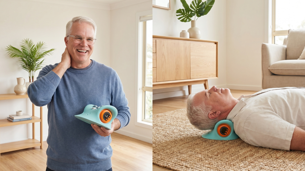 Mendable Cradle user in his sixties at home