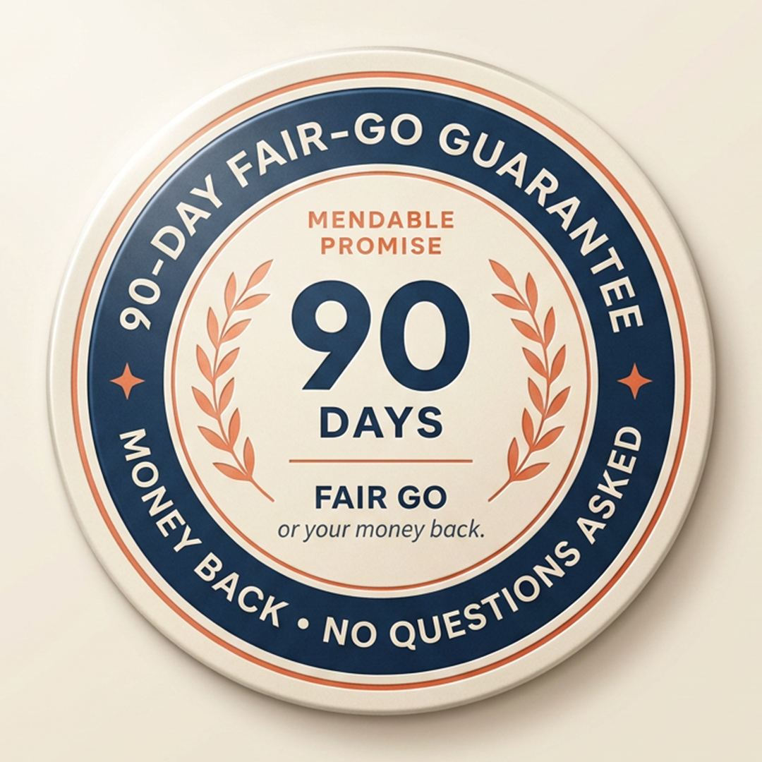 90-Day Fair-Go Money-Back Guarantee