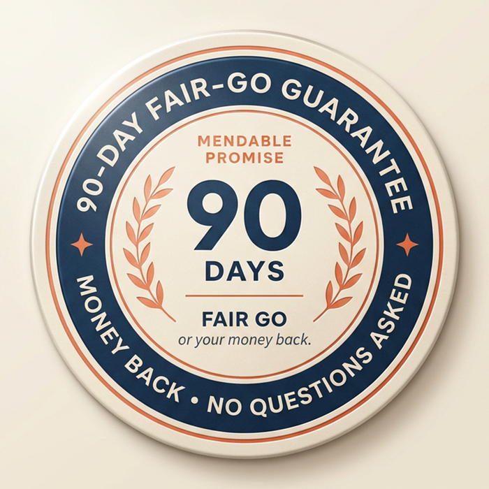 90-Day Fair-Go Money-Back Guarantee