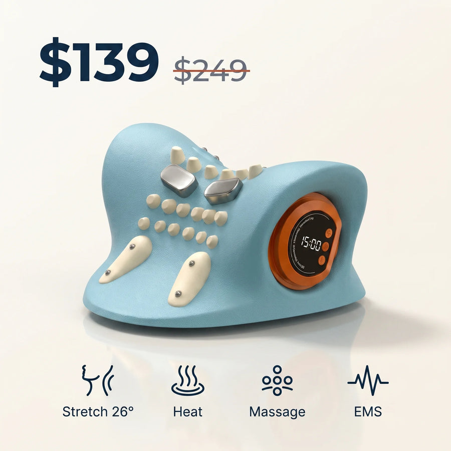 Mendable Cradle on a cream background with launch price and four therapy icons