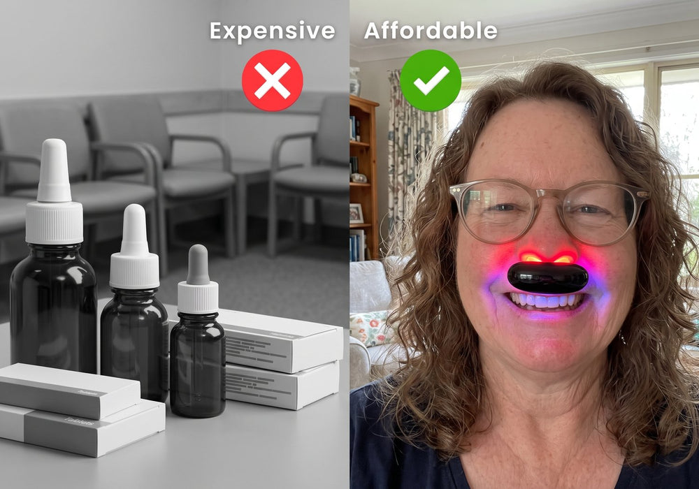 Mendable DualLight Pro compared with years of sprays, tablets and specialist waiting rooms